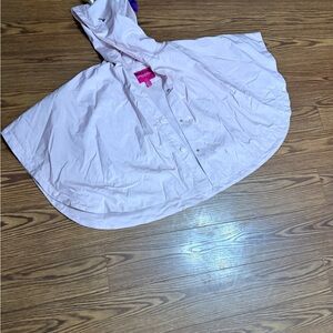 London Fog Small Unicorn Pink Kids Hooded Cape Raincoat SEE PICS